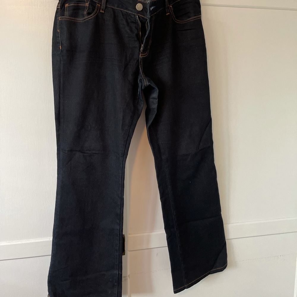 Banana Republic dark curvy boot jeans